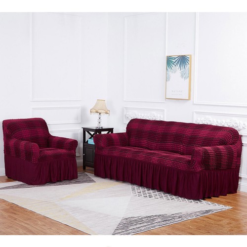 3D Bubble Lattice Stretch Sofa Cover Spandex Counch Slipcovers 1/2/3/4 Seater - Picture 35 of 40