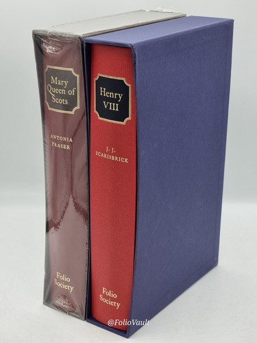 UK History Bundle: Henry VIII & Mary Queen of Scots - Folio Society - Like New