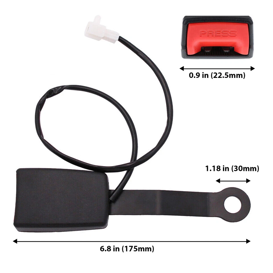 Nuevo cinturón de seguridad delantero hebilla enchufe conector advertencia cable cinturón de trabajo camlock Foto 3 de 4