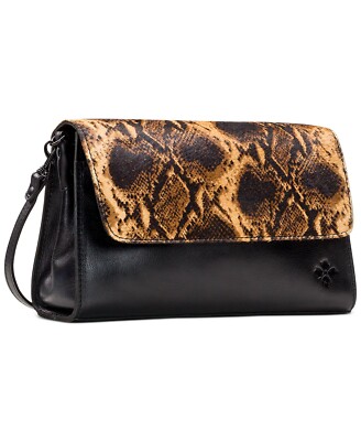 Patricia Nash Crossbody Python Tijola Calf Hair & Leather Shoulder Bag Clutch