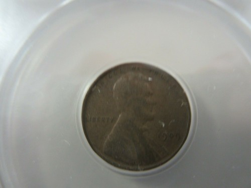 1909 Lincoln Penny , VG 10 , ANACS , Edge & Rim Damage - Picture 3 of 9