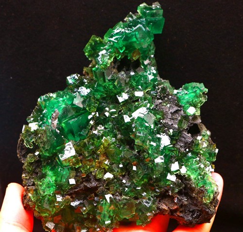 467.2g Natural Green phantom Cubic fluorite mineral specimen/xianghualing - Picture 7 of 12