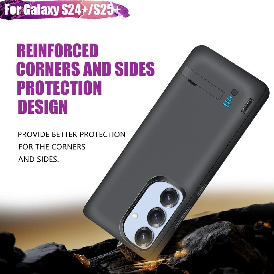 Funda Batería para Samsung Galaxy S25 S25 Plus S24 S24 Plus 5000mAh Recargable Foto 4 de 4