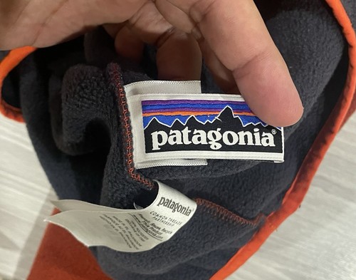 Patagonia Synchilla Snap T Pullover Fleece Sweater Red Grey Youth Size Medium - Picture 4 of 6