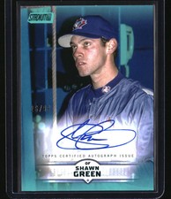 2025 Stadium Club Shawn Green Base Autographs Turquoise Foil #/99