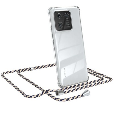 EAZY CASE für Xiaomi 13 Pro Hülle mit Band Handykette Silikon Cover Case Taupe