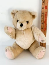 Vintage Fabri Centers Of America Jointed Teddy Bear Plush Doll Toy 1990’s Tan 