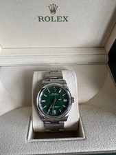 Rolex Oyster Perpetual Green 36mm Stainless Steel Oyster Bracelet Watch