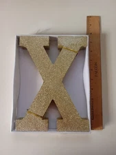 🌟Gold Glitter Letter - X: Home Decor And Decoration (9 in. X 6.75 in.)