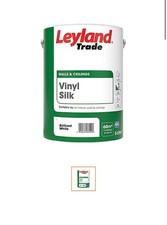 Leyland Trade Vinyl Silk - Brilliant White 5L Suitable For All Interior Walls