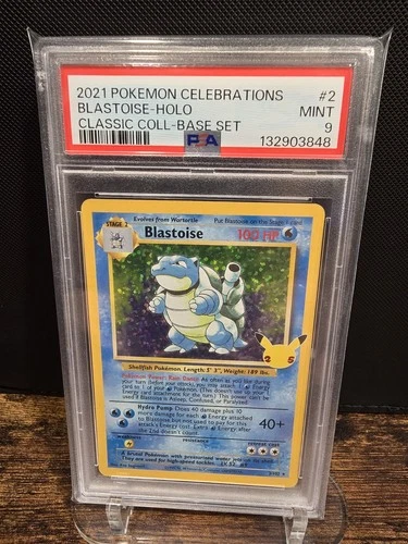 PSA 9 2021 POKEMON CELEBRATIONS CLASSIC COLLECTION BLASTOISE-HOLO 2