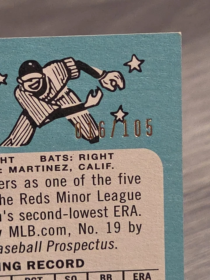 Robert Stephenson 2014 Topps Heritage Minor League Black /105 #224 Reds - Image 3 of 3