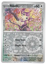 Aipom 137/167 Common Twilight Masquerade Pokemon Reverse Holo Near Mint