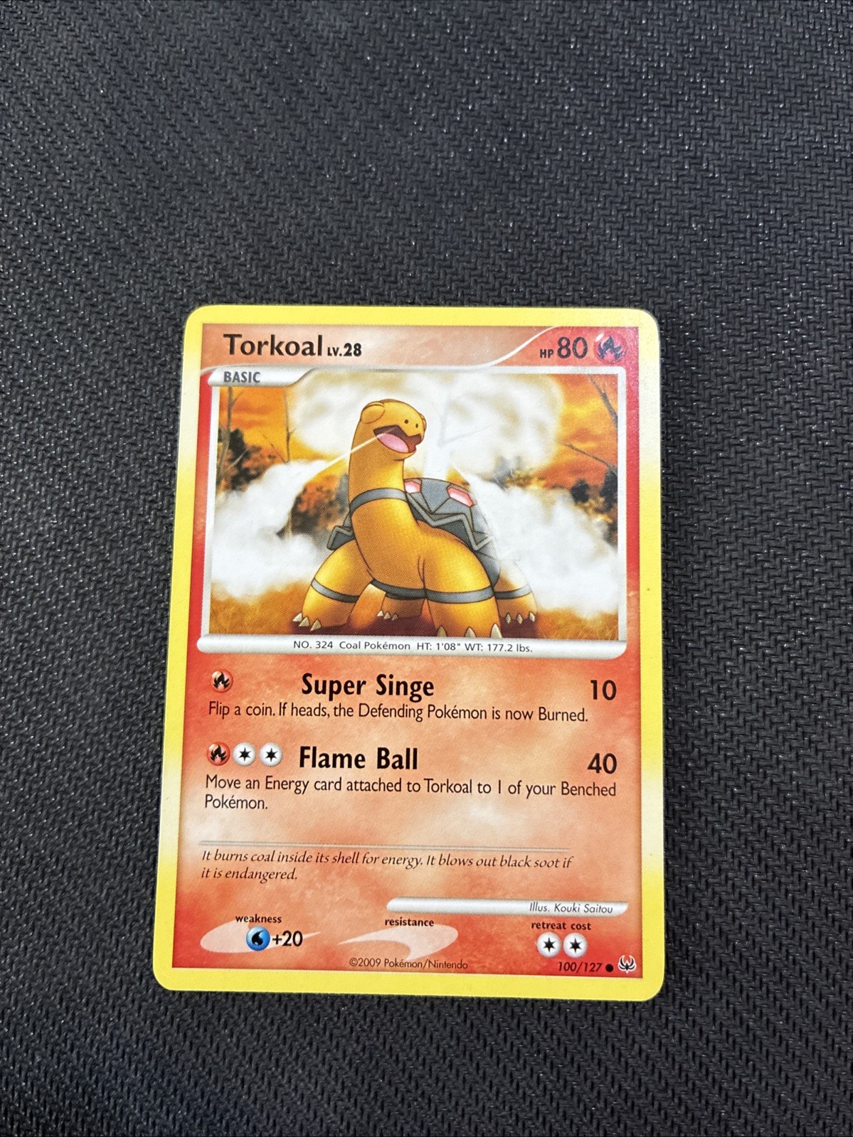 Torkoal 100/127 Platinum Base Set Pokemon NM