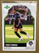 Trinity Rodman 2025 Parkside NWSL Pronto Week 19 #134 /300 Spirit