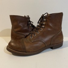 Red Wing Iron Ranger 8111 Amber Harness Work Boots Men's USA 10 D / 28cm Copper