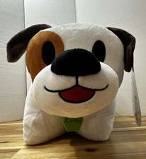 Smiling Fluffy Friendly Dog Curby Pillow Pets Stuffed Animal Plush Care Credit