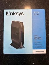 Linksys E8450 Dual-Ban Wi-Fi 6 Router - Black - OPEN BOX!