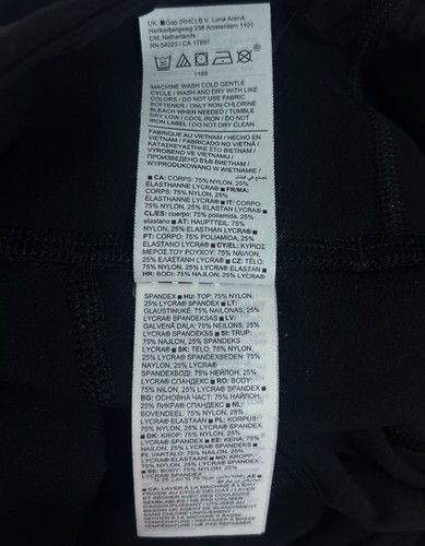 Athleta Mädchen High Rise Stash Your Treasures Tight XL 14 Schwarz Leggings Logo - Bild 7 von 13