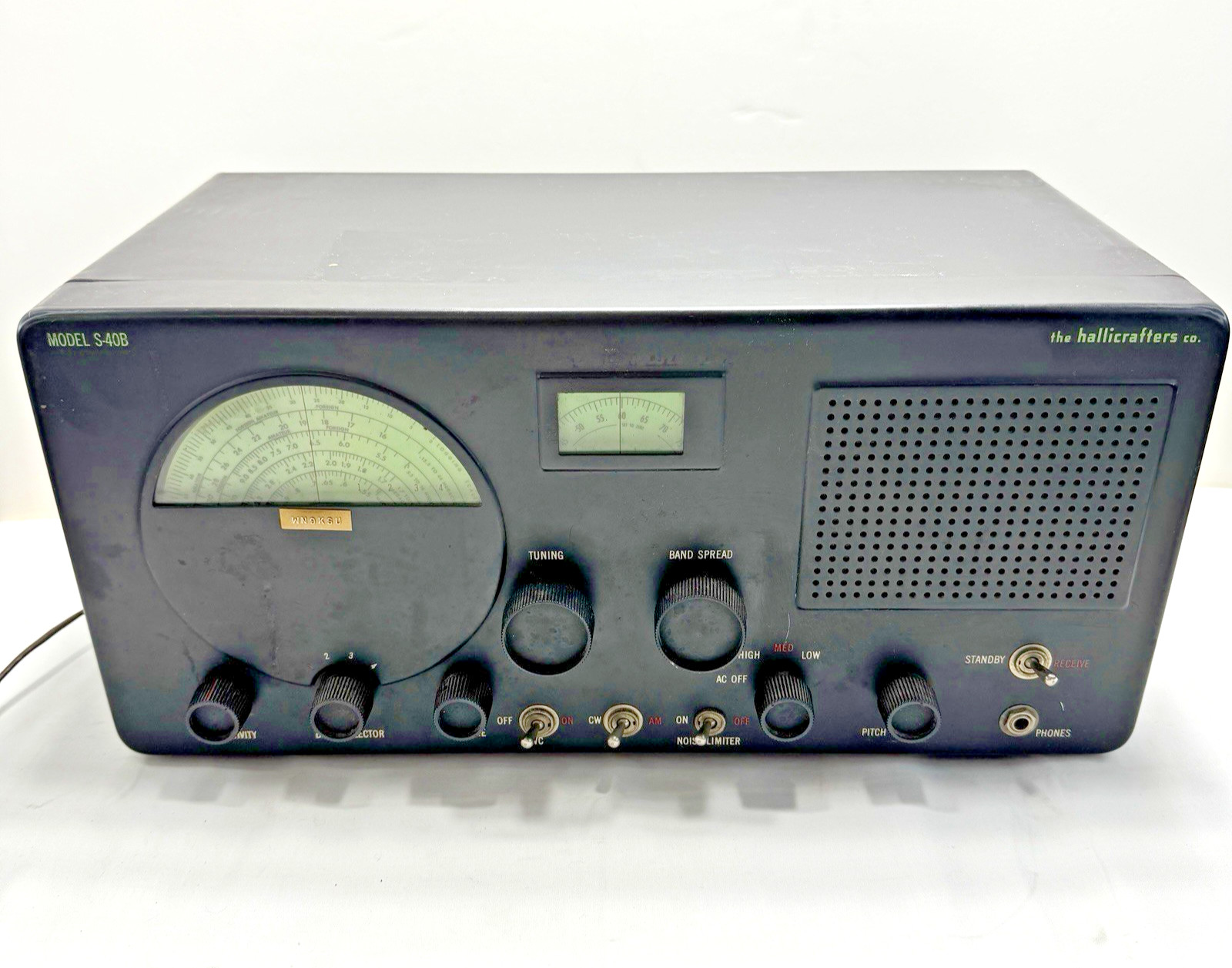 Vintage Hallicrafters S-40 HAM Radio Receiver AM CW Tube 1950s Shortwave WORKS. Available Now for $139.99
