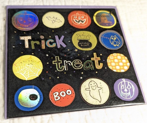 PAPYRUS HALLOWEEN CARDS Lot of 5 3D, Holographic, Graveyard, Spooky Tree, Ghosts - Picture 3 of 12