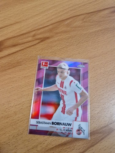 Topps Bundesliga Chrome 2020 21 1. FC Köln Sebastiaan Bornauw Pink to 75 vfl wob