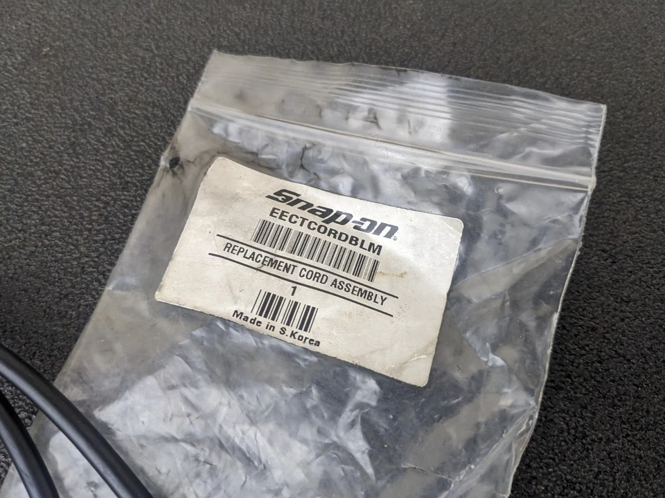 #bm796 Snap-on Tools NEW Black Cable for EECTCORDBLM Digital Circuit Tester - Image 2 of 4