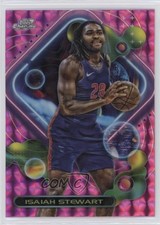 2023-24 Topps Cosmic Chrome Pink Galaxy Refractor Isaiah Stewart #44 0y59