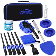 15Pcs Car Cleaning Kit - Interior Detailing Tools & Supplies for Cars