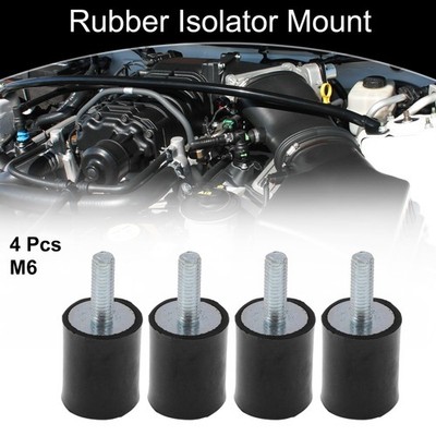 4 Stk M6 Gummi Metall Vibrationsdämpfer Aufhängungen Stoßdämpfer 0.79'' D