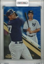 2019 Topps Gold Label New York Yankees Giancarlo Stanton Base Class 3 Blue 42/50