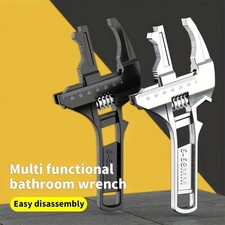 Adjustable Bathroom Wrench Wide-Opening Desig...