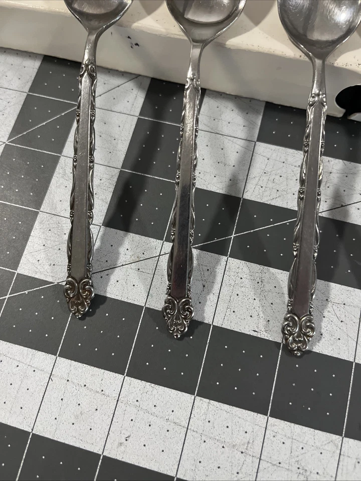 Ecko Eterna Mary Ellen (5) Teaspoons Stainless Flatware Replacements - Image 2 of 4