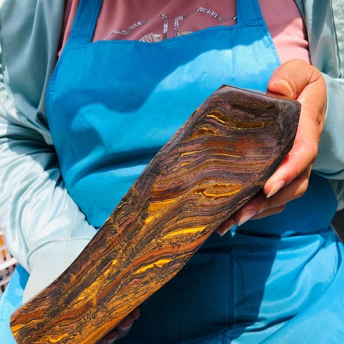 10.53LB Large Natural Tigers Eye Quartz Crystal Rough Mineral Specimen Healing - Picture 15 of 15