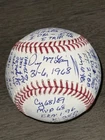Denny McLain Signed Inscribed Stat Baseball (Mickey Mantle Story) Tigers JSA COA