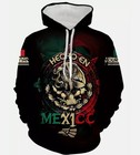 New ListingPersonalized Name Mexico Half Usa Flag Eagle Mexican Hoodie 3D S-5Xl Us Size