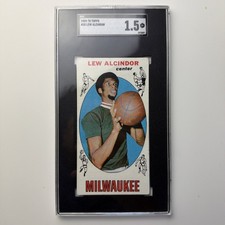 1969-70 Topps Lew Alcindor Kareem Abdul-Jabbar #25 RC - SGC 1.5