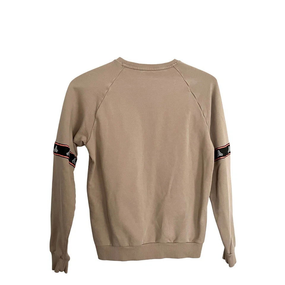 Adidas Sudadera Para Hombre Talla Mediana Tostado Naranja Manga Larga Cuello Redondo Pullover Foto 3 de 4