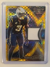 2022 Panini Select - Select Swatches Derwin James #SS-25 Gold Prizm /10 (MEM)