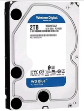 WD20EZAZ 1PCS Western Digital Blue 2TB 5400RPM SATA 6Gb/s 3.5-in Hard Drive. 128