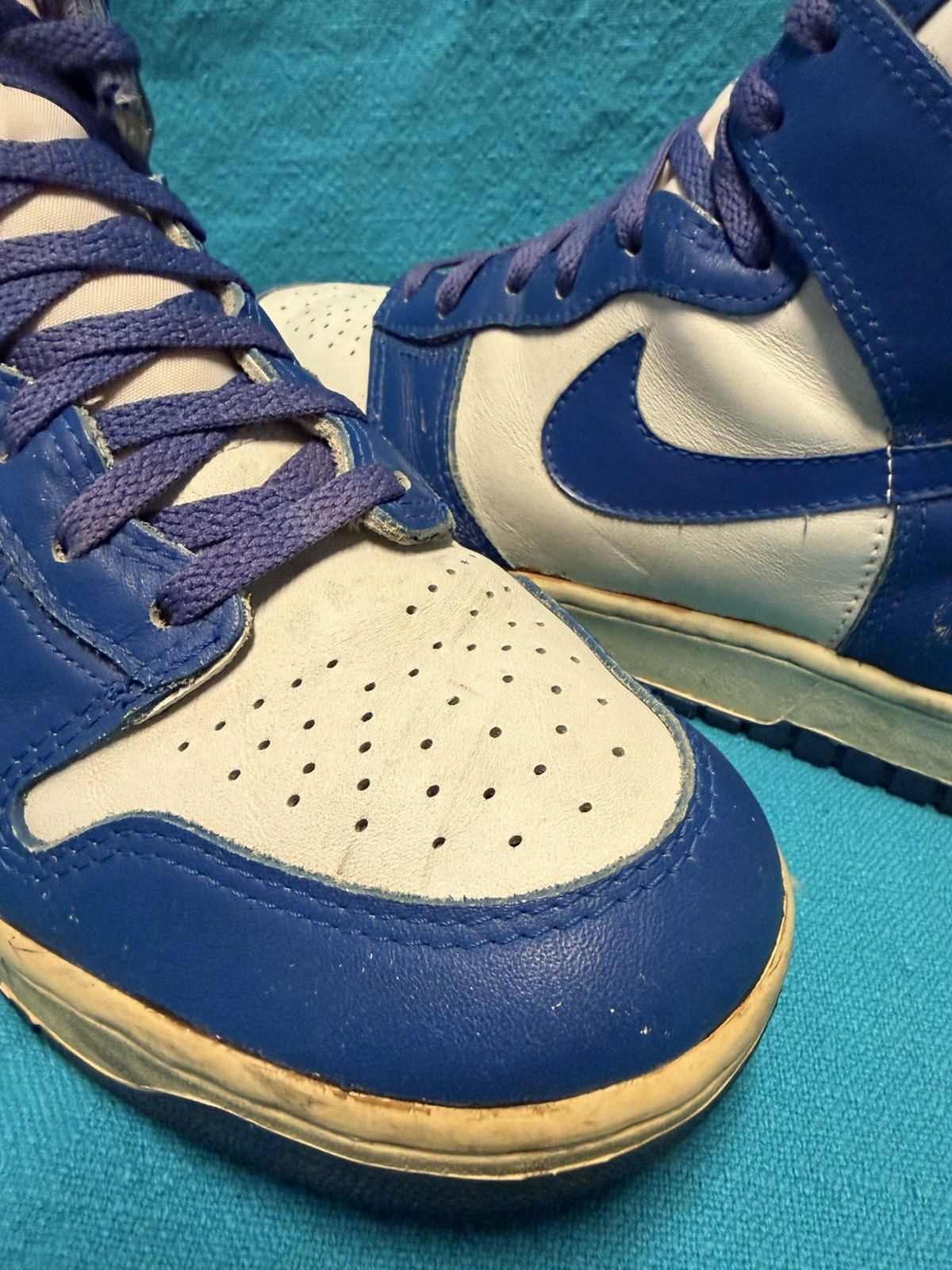 VTG 1985 Nike Dunk High Kentucky Wildcats Size 9.5 BTTYS OG 80's Rare Korea image 3