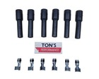 7-8mm 6 pack Straight Spark Plug Wire Boots With Terminals 180 degree USA kit