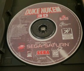 Duke Nukem 3D (Sega Saturn, 1997) CIB Complete in Box with Manual/Reg Tested