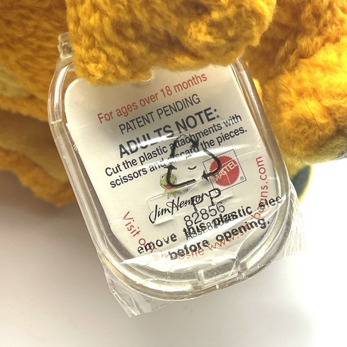 Juguete de peluche de colección Bear The Big Blue House Jim Henson Star Bean relleno nuevo con etiqueta 1999 - Imagen 7 de 8