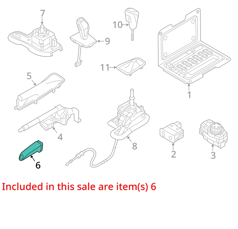 Cubierta de maletero de freno con mango de cuero negro para BMW 650I 2006-2010 Foto 4 de 4