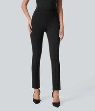 Halara Flex Pants Womens Medium Black 7/8/ High Waisted Tummy Control Work