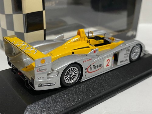 Minichamps Infineon Audi R8 Kristensen Capello 2002 24 horas Le Mans 1:43 diecas - Imagen 2 de 7