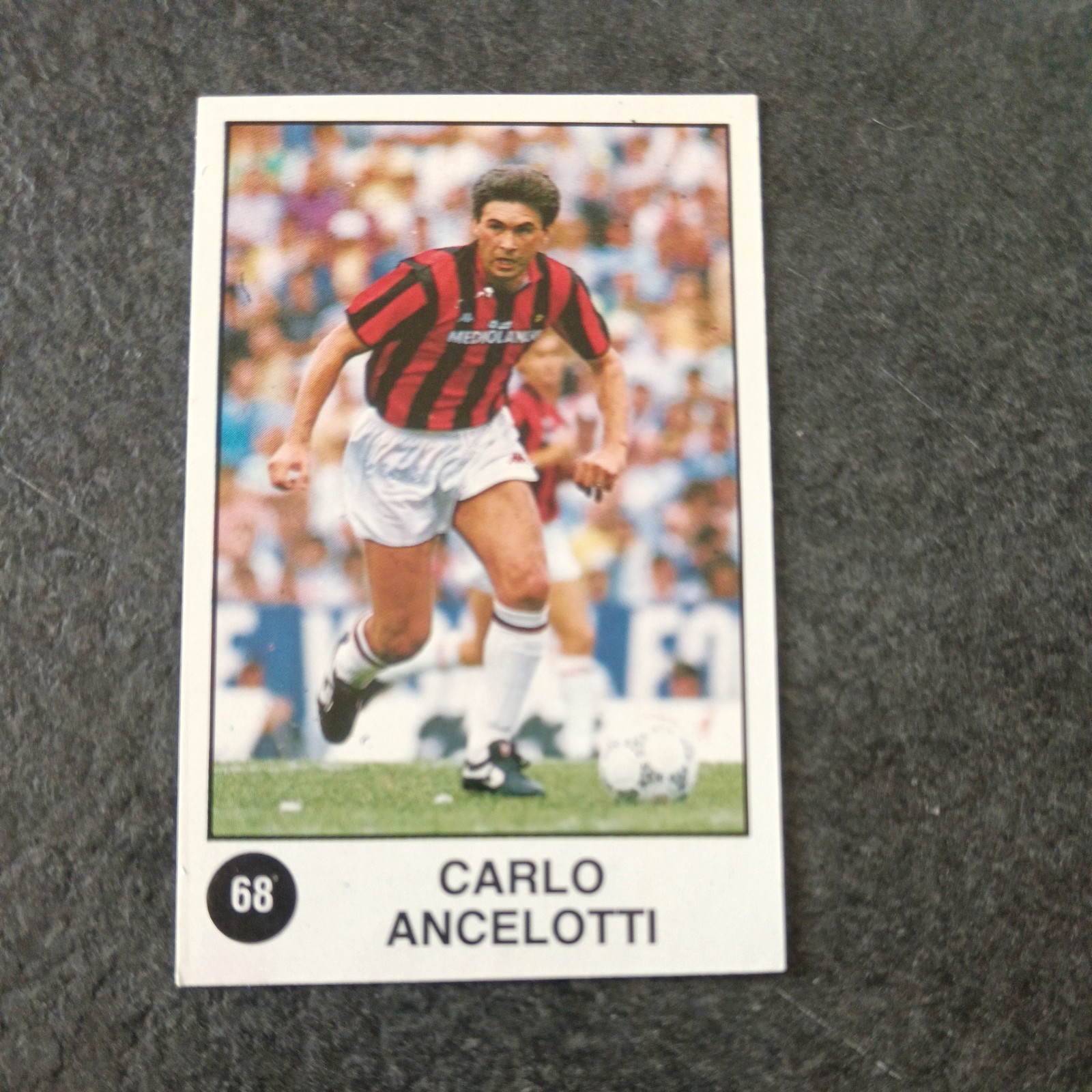 Figurina Card Panini Supersport 88 bifacciale Ancelotti Milan Koeman Olanda