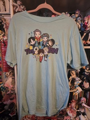 Hot Topic BTS Tinytan Chibi's T-shirt Size L (Used)