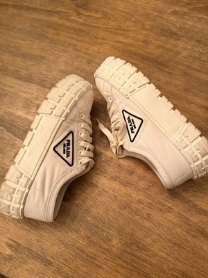 Prada Women's White Trainers 8 platform 2  Good condition